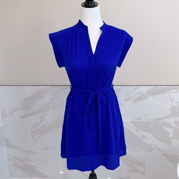 Monteau Dress Juniors Small Cobalt Blue Fit Flare Elastic Waist. Size S - Picture 1 of 7